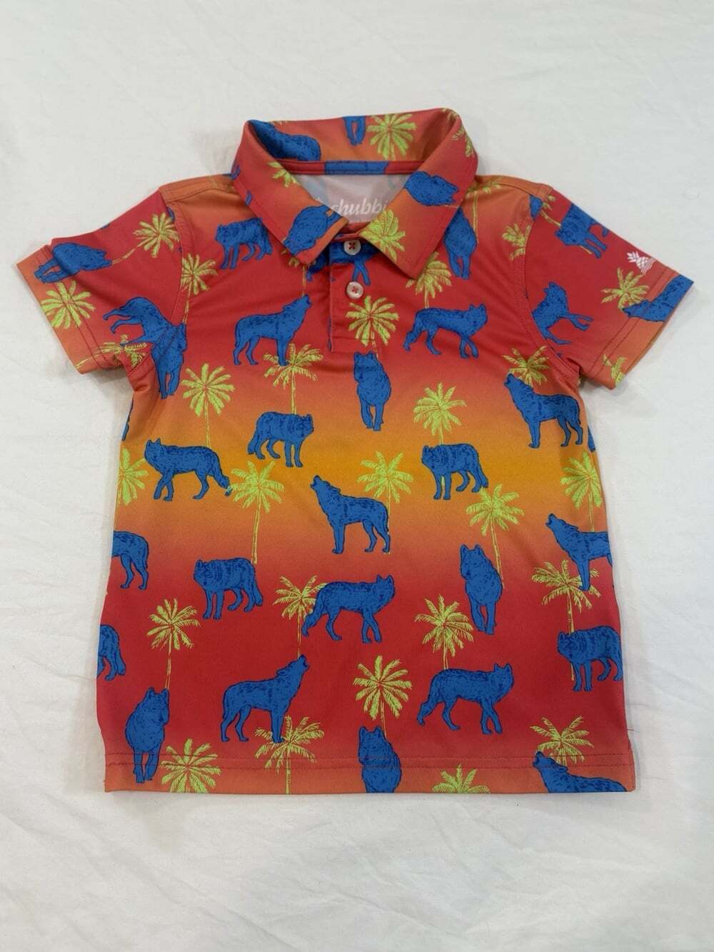 Chubbies Toddler Howl at the Moon Polo Size 3T